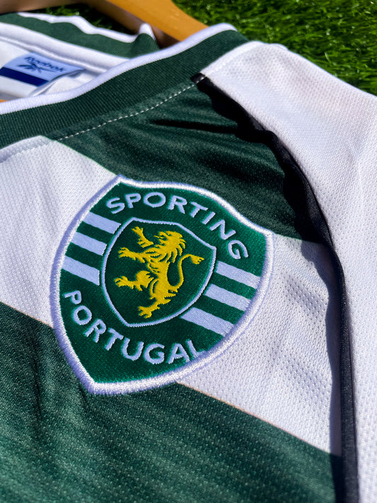 Sporting de Lisboa 2002/2003 Home C.Ronaldo 28- Vintage Iconic Soccer Jersey - Five Of Cups Official