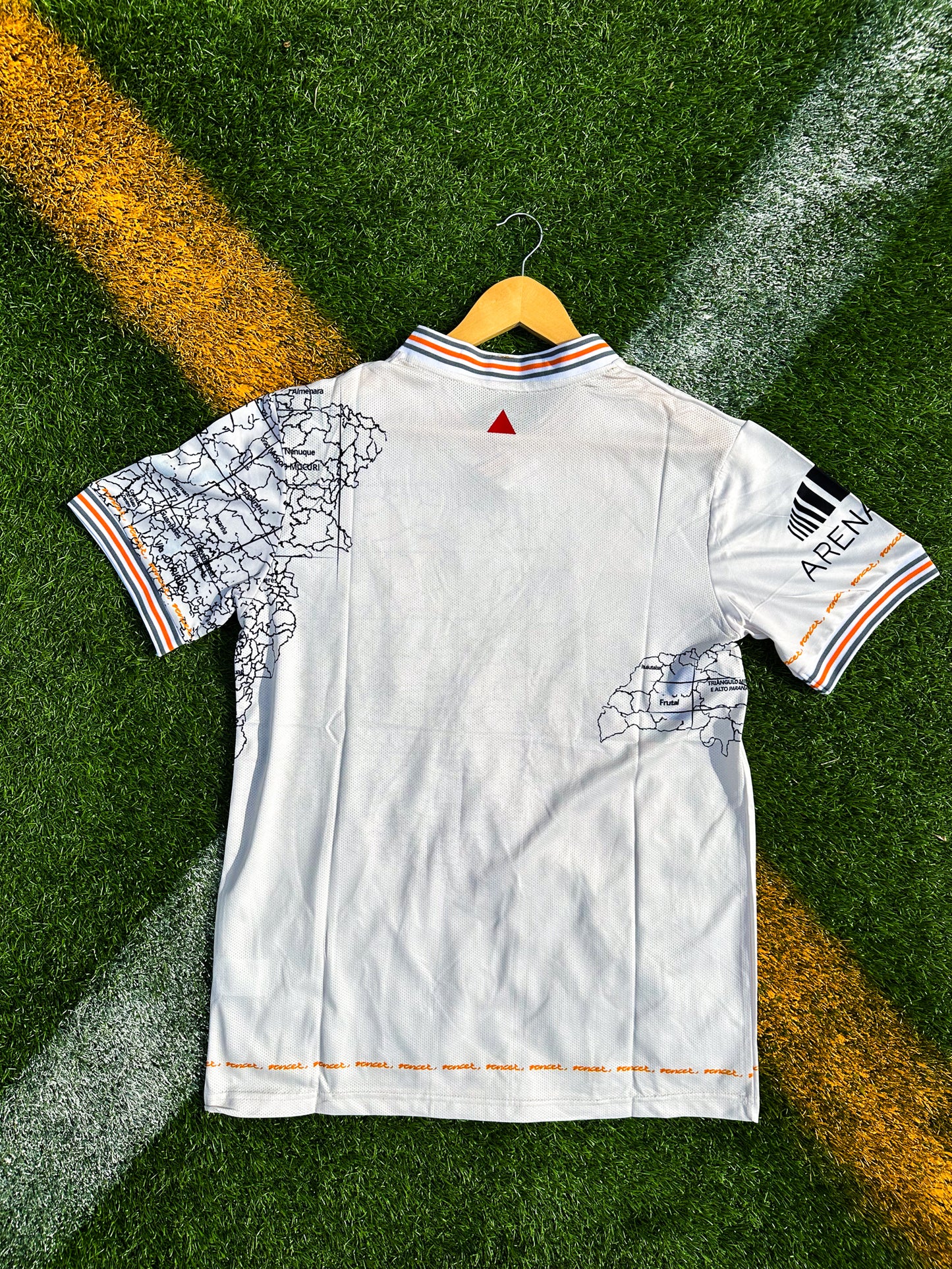 Back view showing the jersey’s full black silhouette with subtle graphic