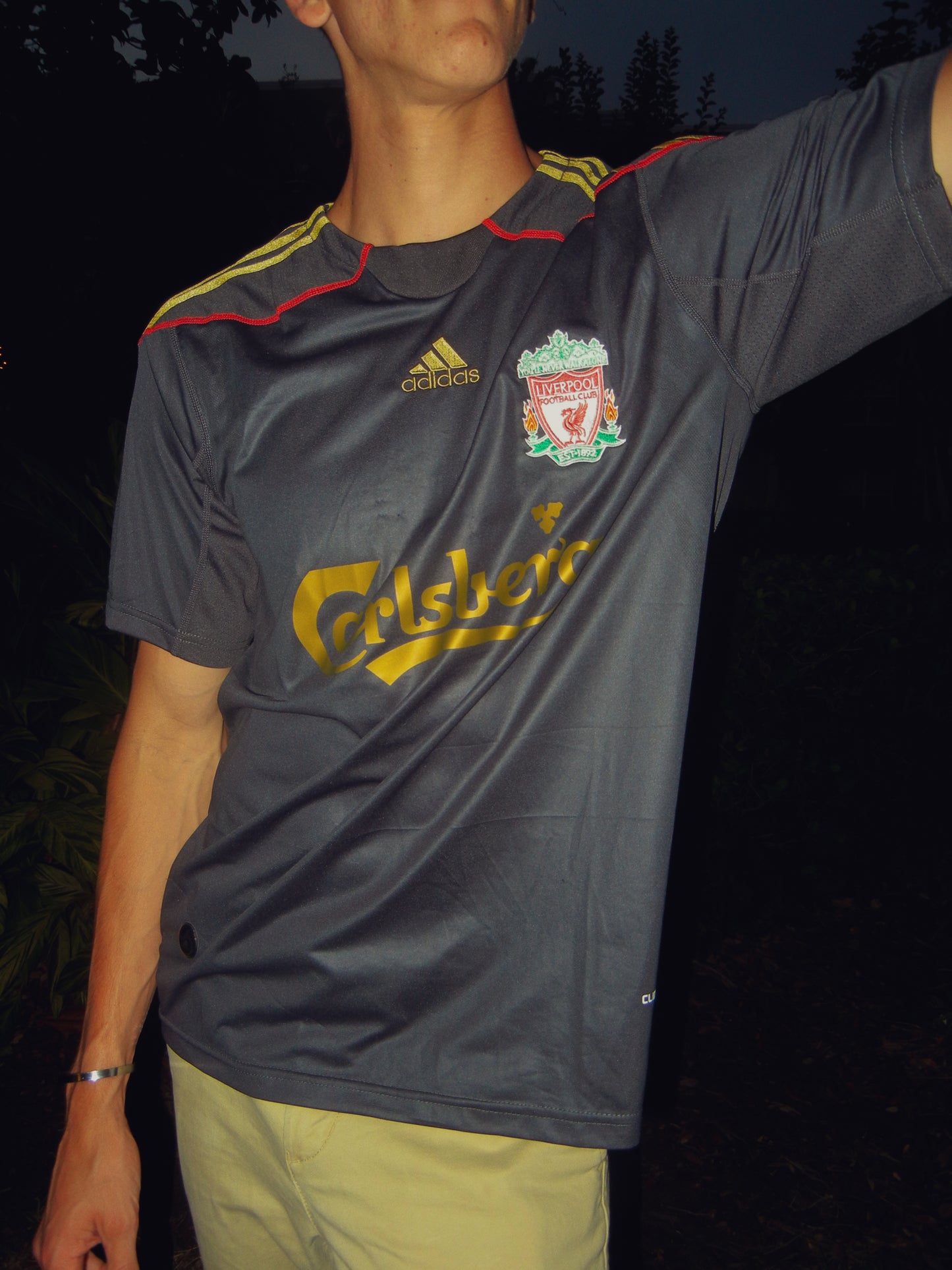 Liverpool 2007–2008 Third Jersey Torres #9 – Retro Black Adidas Premier League Football Shirt - Five Of Cups Official