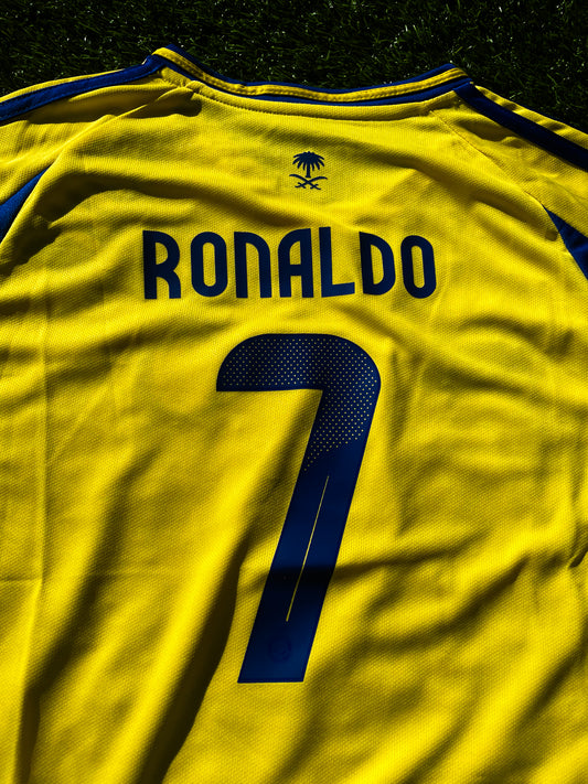 Al Nassr FC 2024/2025 Home Ronaldo 7- Kids Adidas Jersey- Size Kids XL - Five Of Cups Official