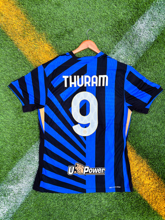 Inter Milan 2024-25 Home Thuram #9 Champions League Edition Jersey – Modern Nerazzurri Classic - Five Of Cups Official