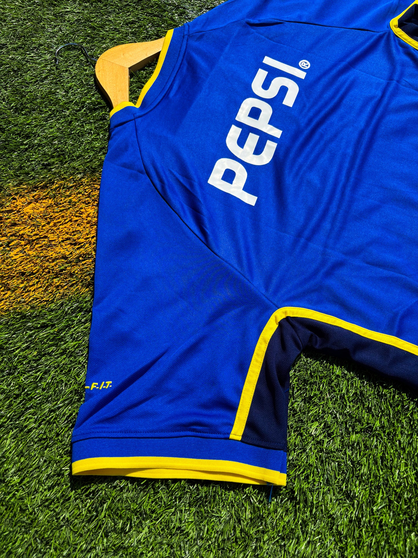 Boca Juniors 2001/2002 Home Jersey – Libertadores Champions Vintage Blue & Gold Classic - Five Of Cups Official