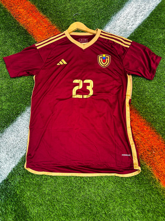 Venezuela 2024 Home Rondon #23 Copa América Jersey – Official Maroon La Vinotinto Soccer Kit for South American Glory - Five Of Cups Official