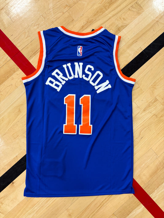 New York Knicks 2024 Nike Blue "Once a Knick, Always a Knick" Brunson #11 Jersey – Modern NBA Fan Classic Icnic Tribute Design - Five Of Cups Official