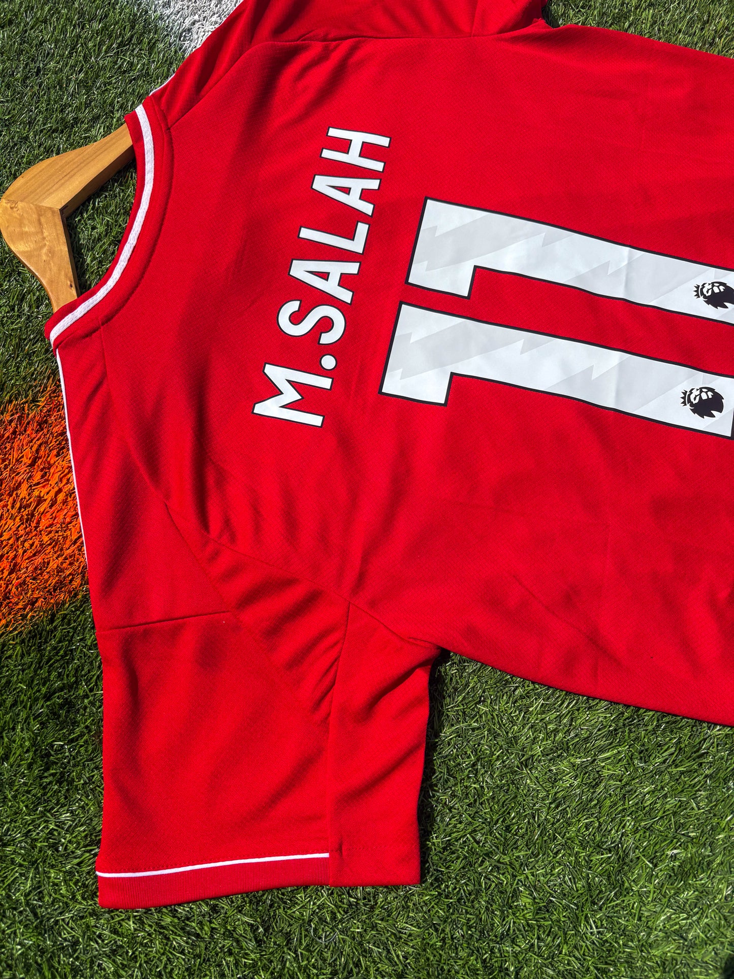 Liverpool 2025–2026 Home Jersey – Mohamed Salah #11 – Classic Red with White Trim Anfield Edition - Five Of Cups Official