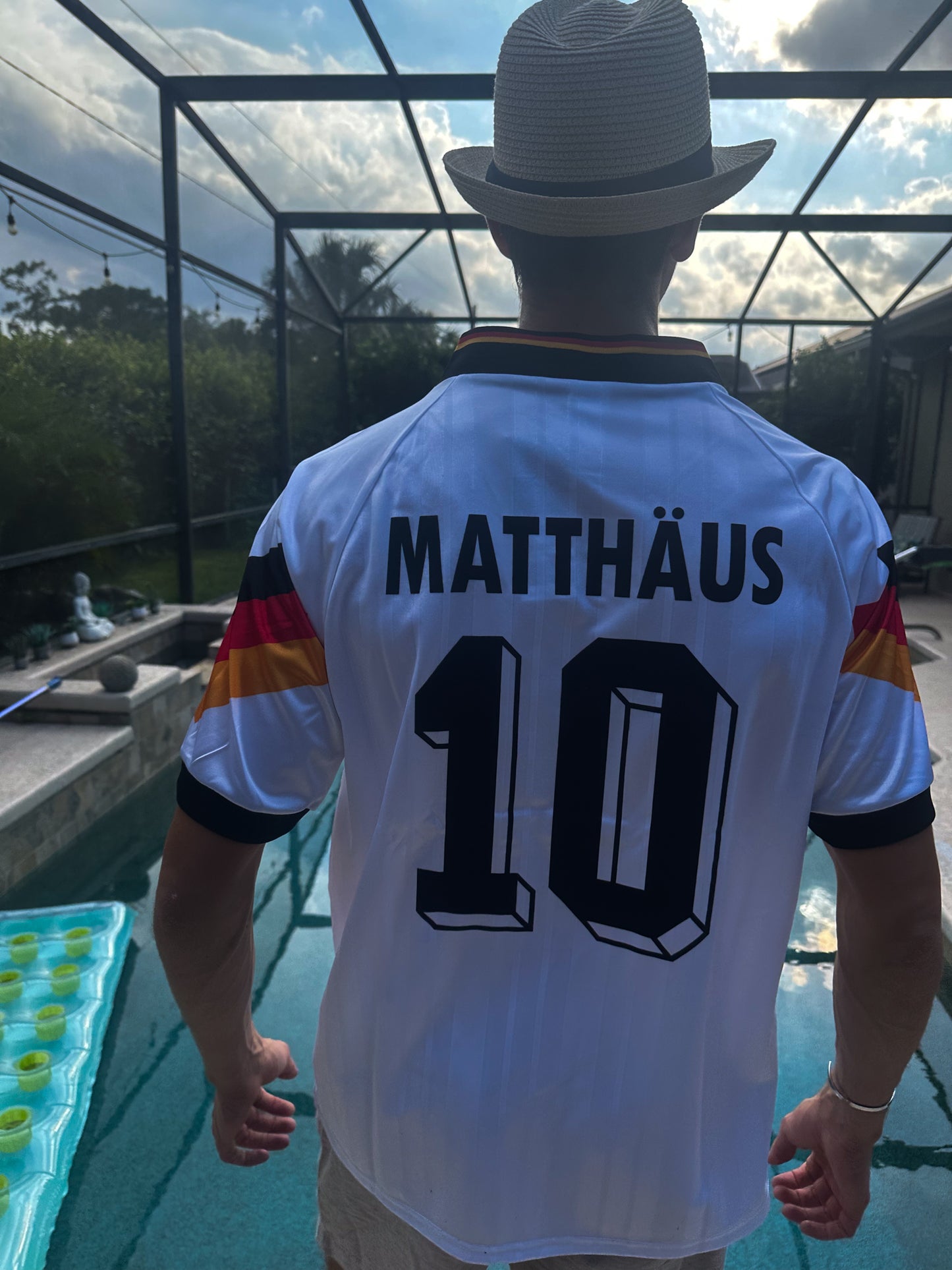 Germany 1992 Home Jersey – Lothar Matthäus #10 – Iconic Chevron Euro Kit