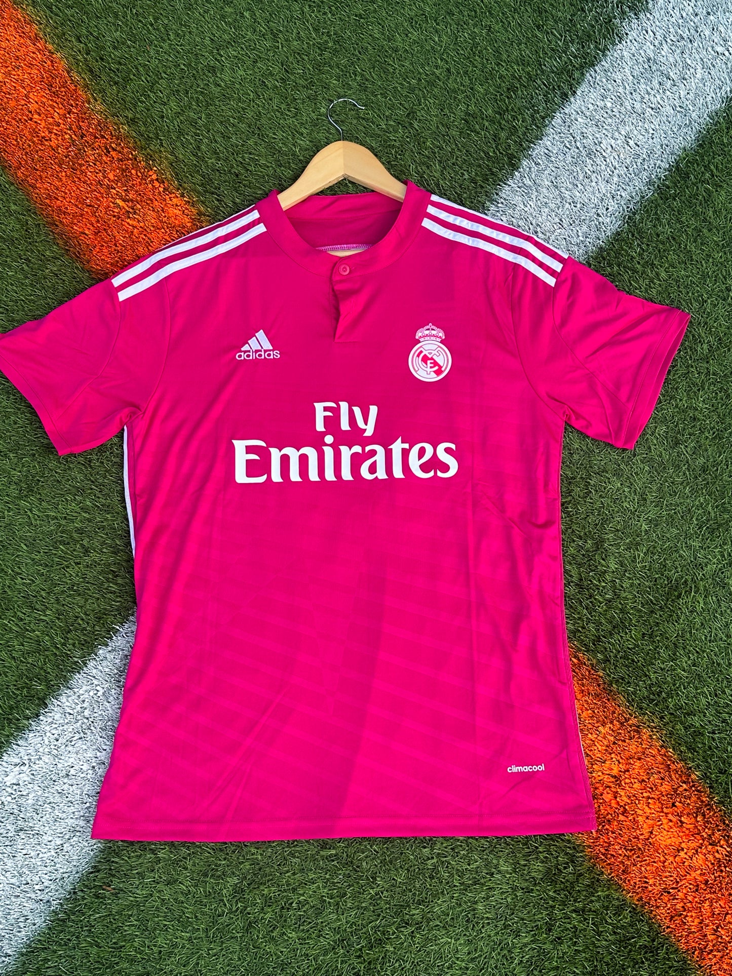 Real Madrid 2014–2015 Away Jersey – James Rodríguez #10 – Iconic Pink Retro Kit - Five Of Cups Official