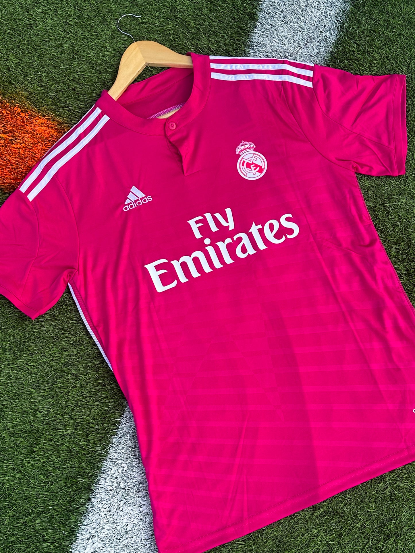 Real Madrid 2014–2015 Away Jersey – James Rodríguez #10 – Iconic Pink Retro Kit - Five Of Cups Official