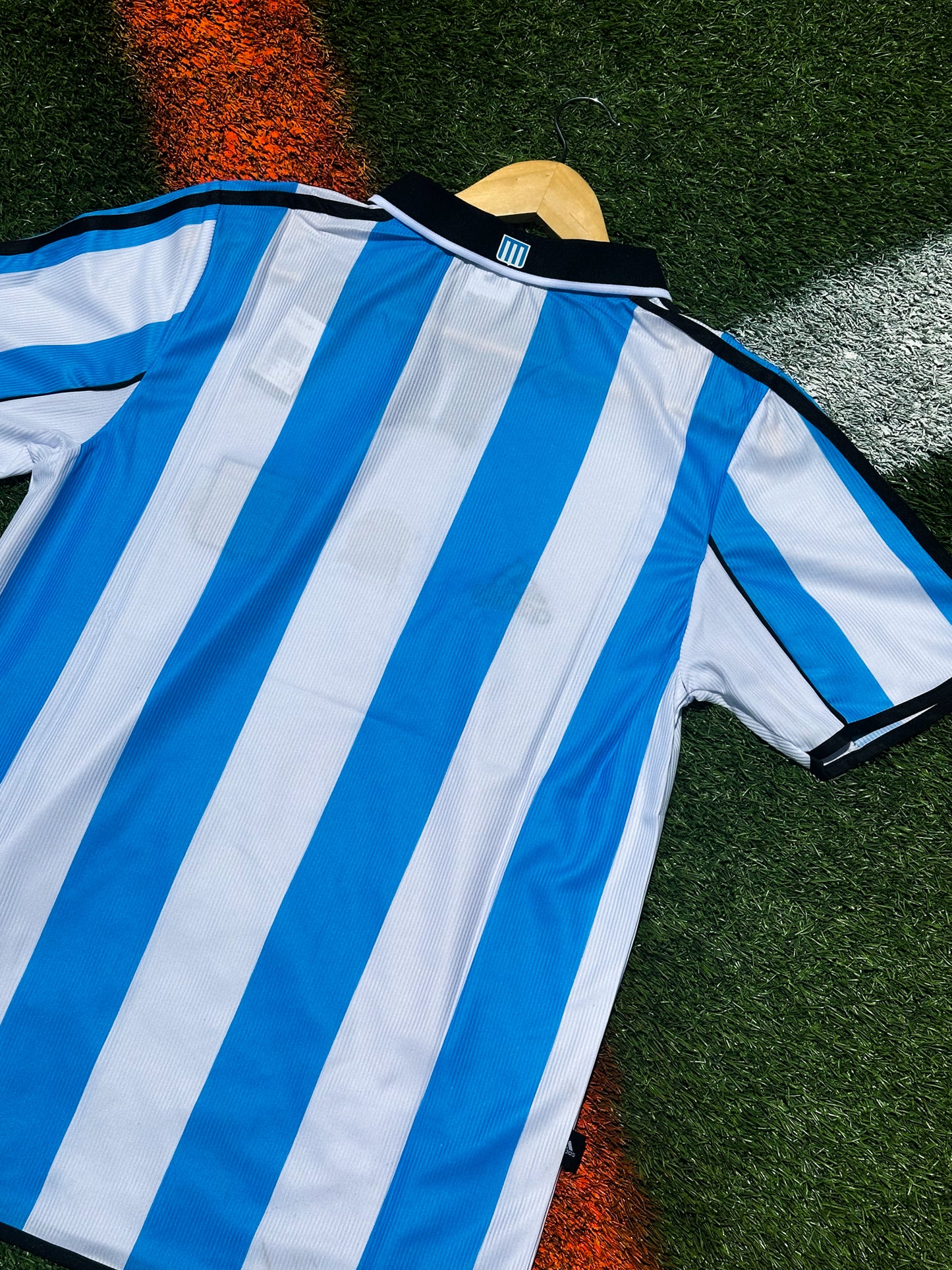 Racing Club 2000–2001 Home Jersey – Classic Sky Blue & White Striped Icon - Five Of Cups Official