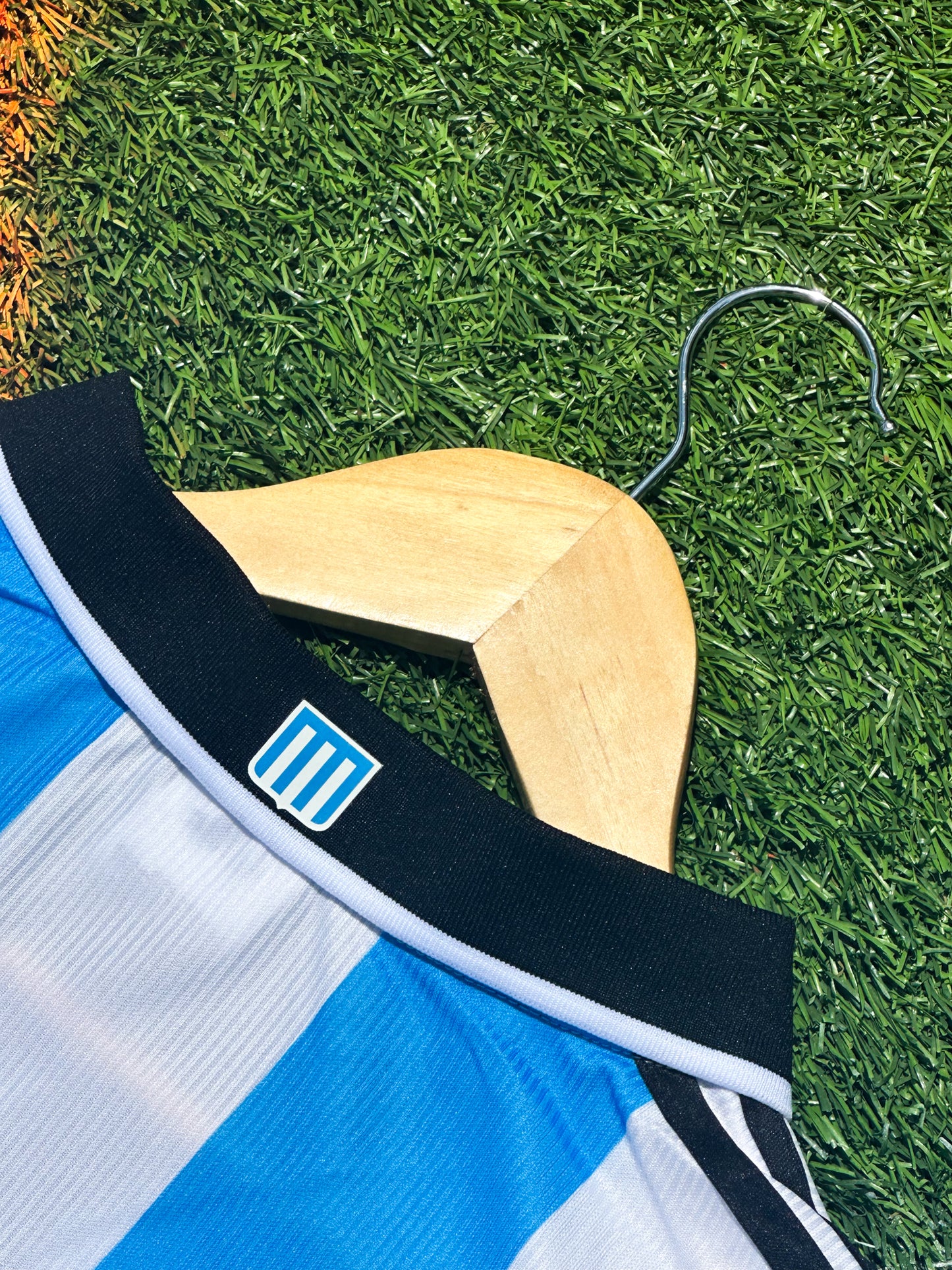 Racing Club 2000–2001 Home Jersey – Classic Sky Blue & White Striped Icon - Five Of Cups Official