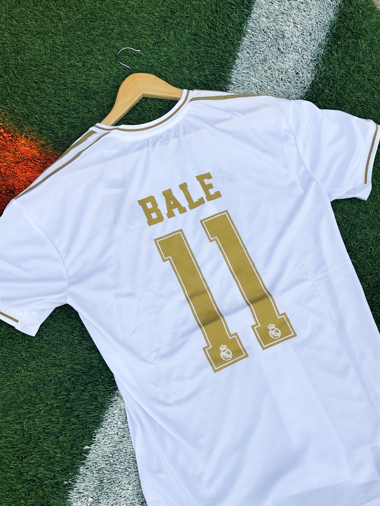 Real Madrid 2019–20 Home Jersey – Marcelo #12 Iconic White and Gold Adidas Shirt from Champions League Campaign - Five Of Cups Official