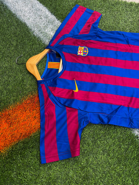 Barcelona 2005–06 Home Jersey Ronaldinho #10 – Vintage Nike Champions League Winning Kids Football Kit