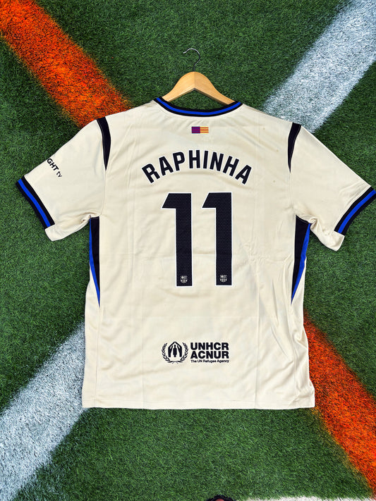 FC Barcelona 2025–2026 Away Jersey – Raphinha #11– Kobe Bryant Special Edition