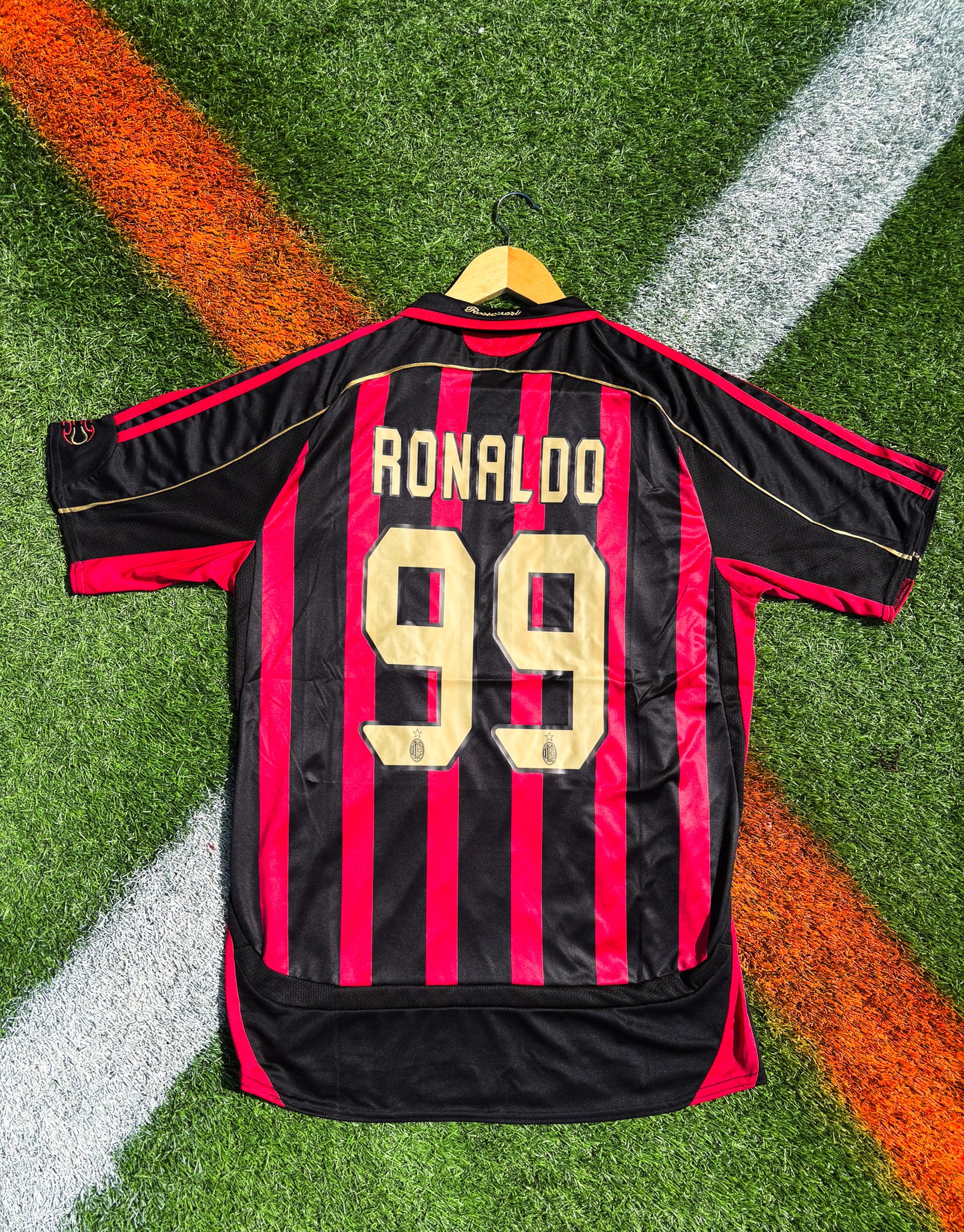 AC Milan 2006–2007 Home Jersey – Kaká #22 Vintage Red/Black Bwin Soccer Shirt