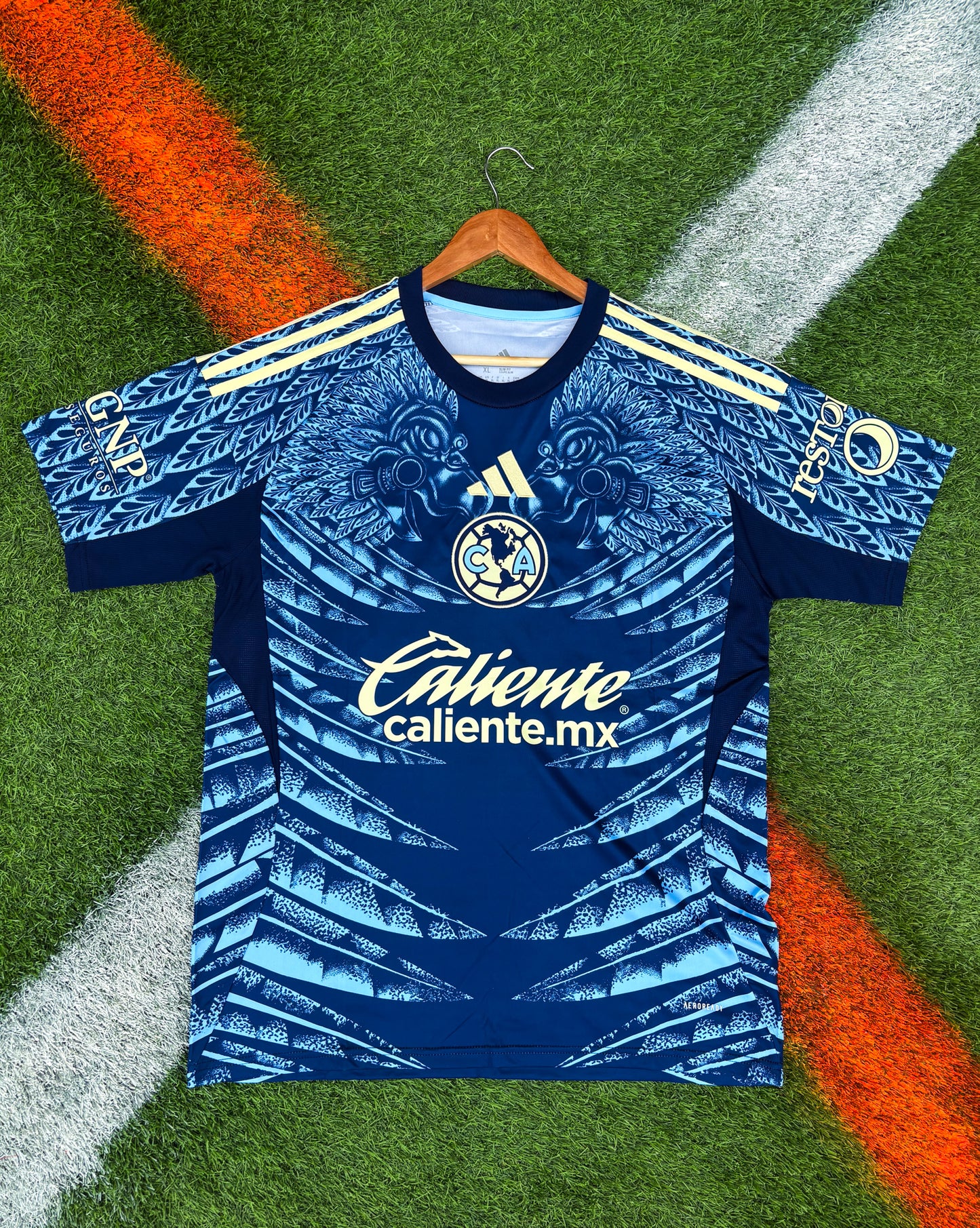 Club América 2025–26 Away Jersey – Navy Eagle Feathers – adidas