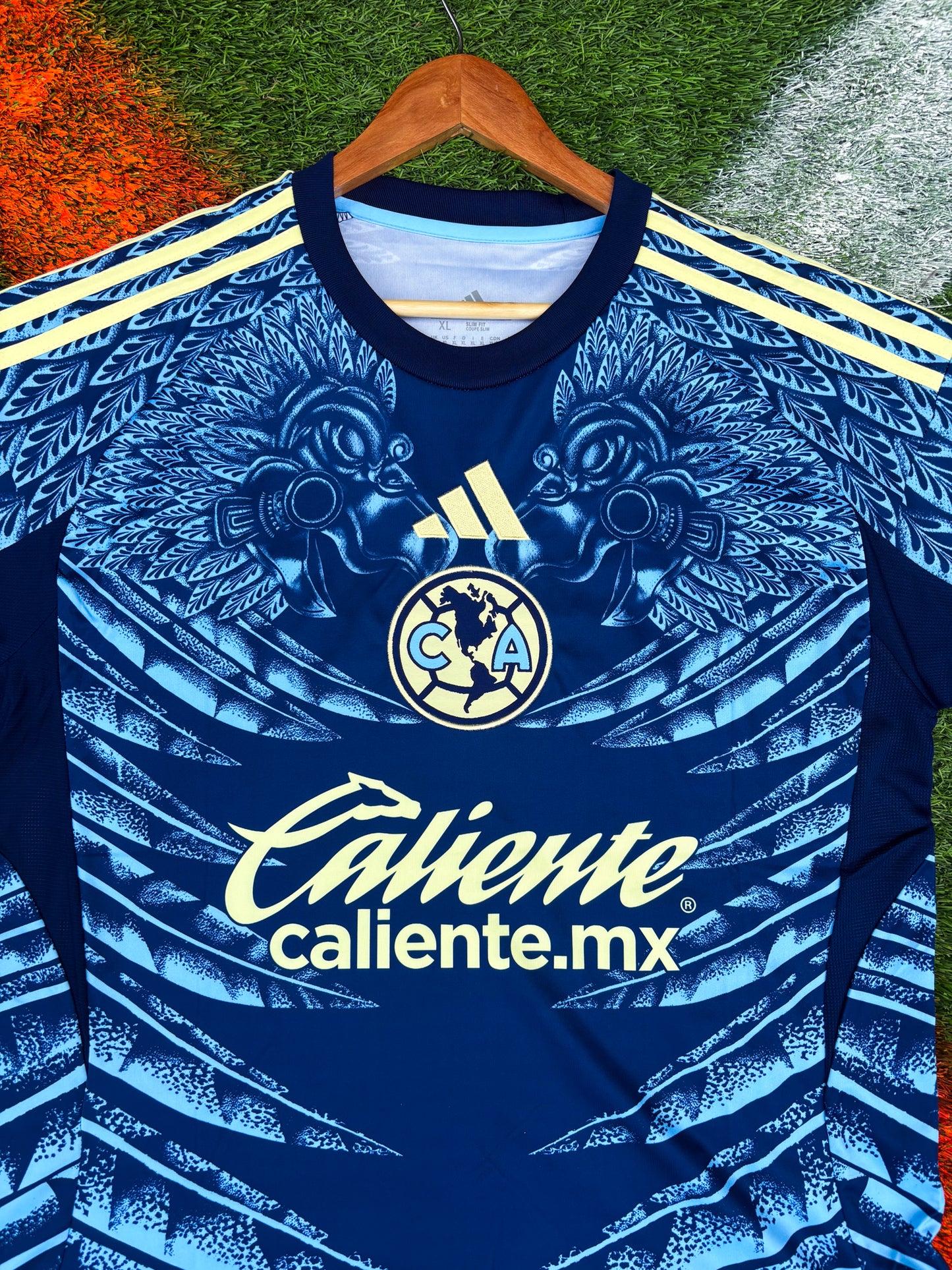 Club América 2025–26 Away Jersey – Navy Eagle Feathers – adidas