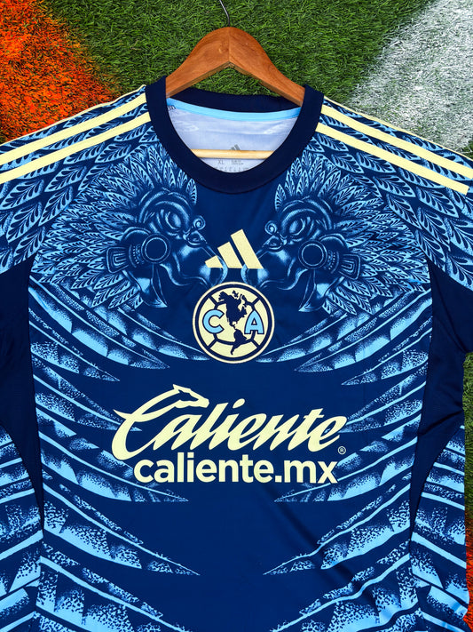 Club América 2025–26 Away Jersey – Navy Eagle Feathers – adidas
