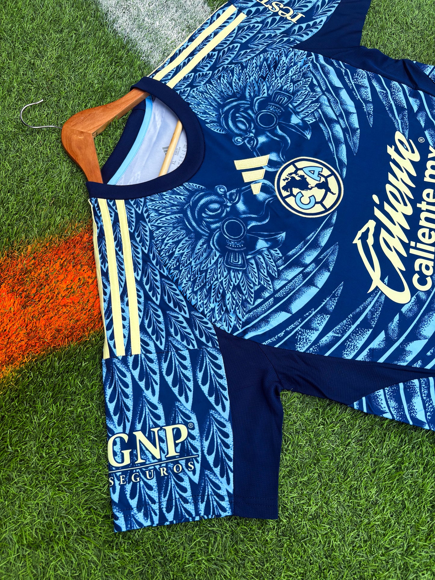 Club América 2025–26 Away Jersey – Navy Eagle Feathers – adidas