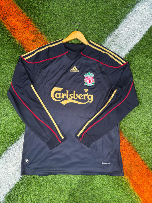 Liverpool 2009–2010 Away Jersey Torres #9 – Retro Black Adidas Premier League Football Shirt