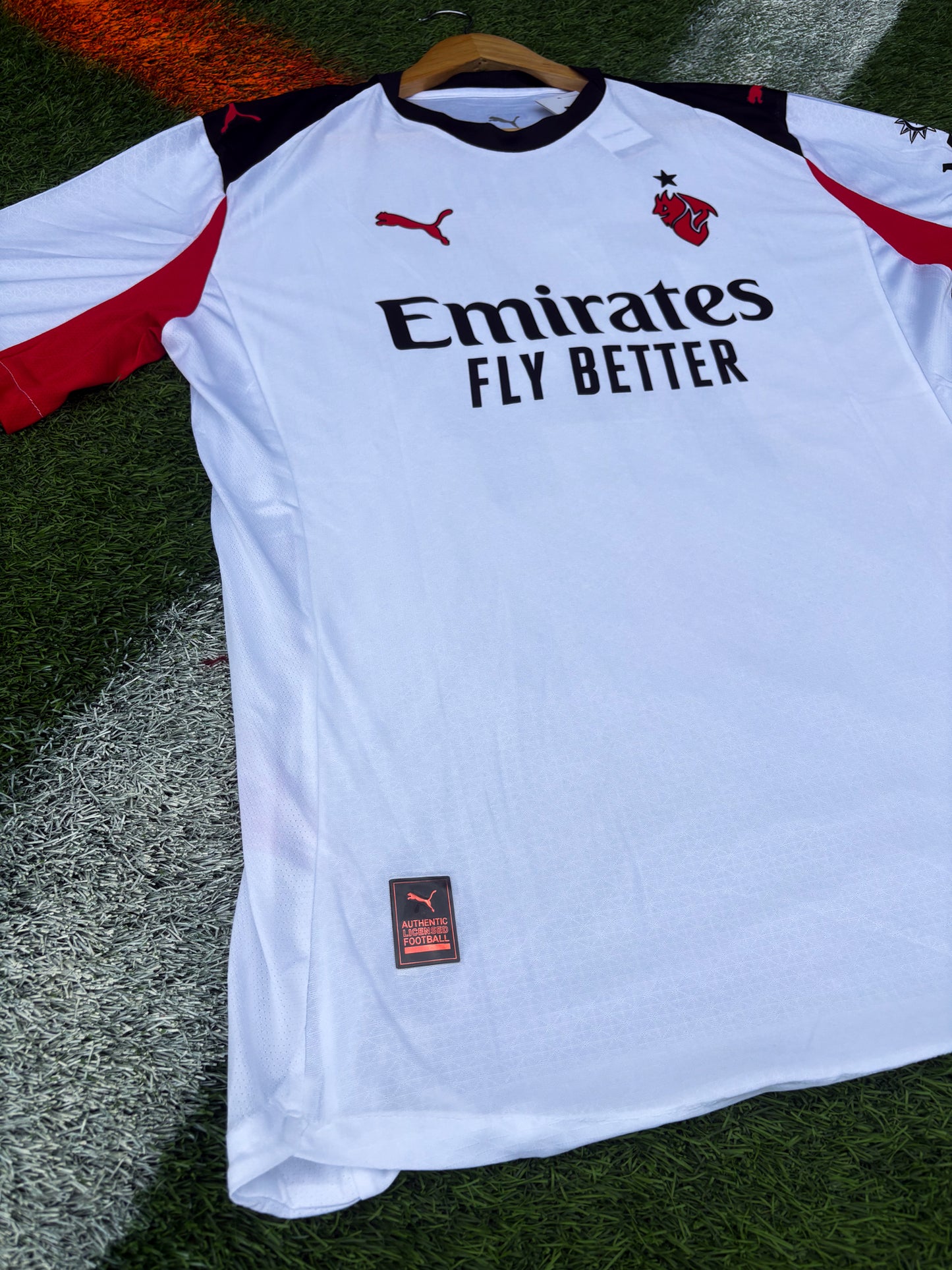 AC Milan 2025/26 Away Jersey – Modrić #14 – White & Red Devil Edition