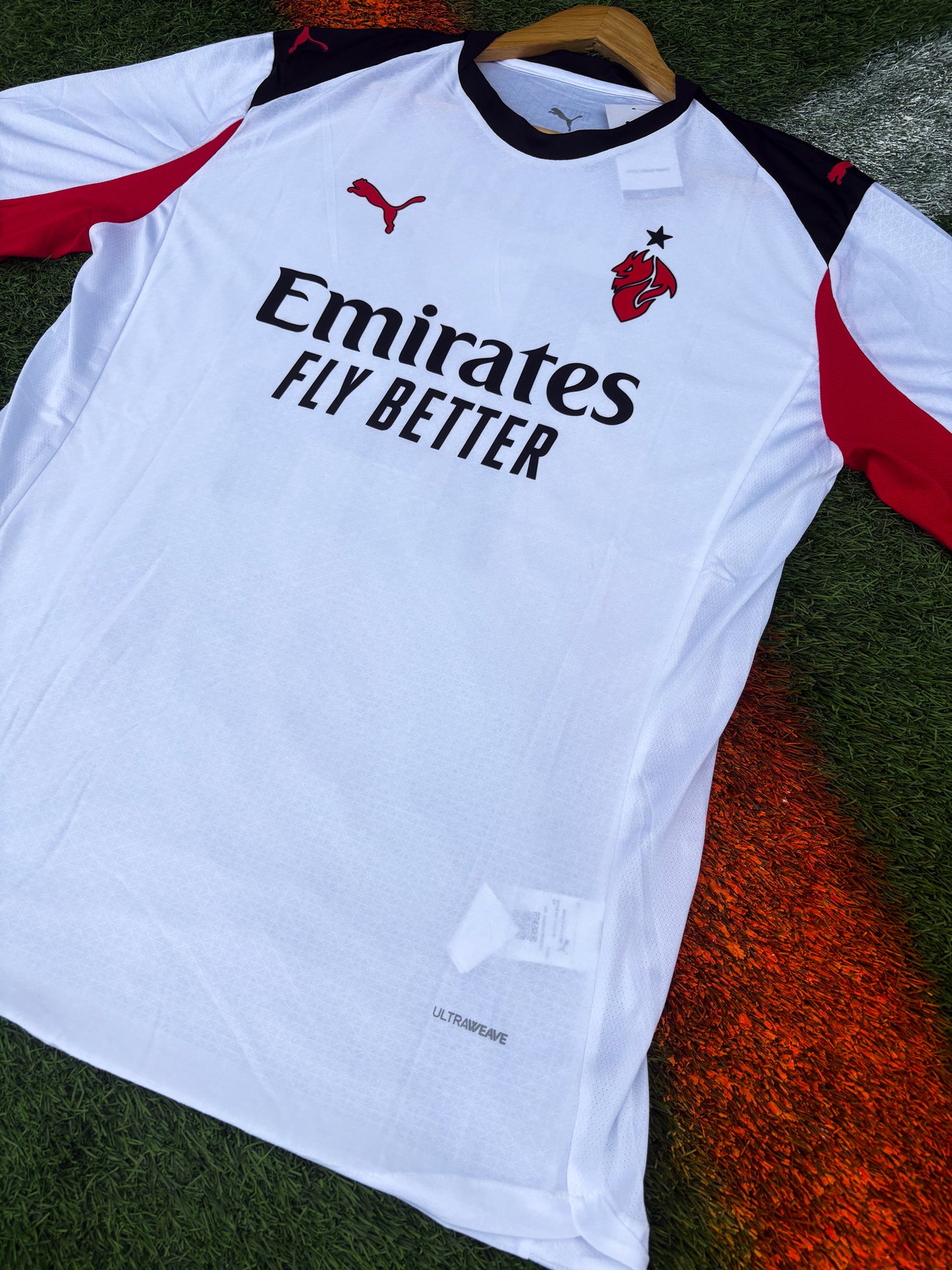 AC Milan 2025/26 Away Jersey – Modrić #14 – White & Red Devil Edition
