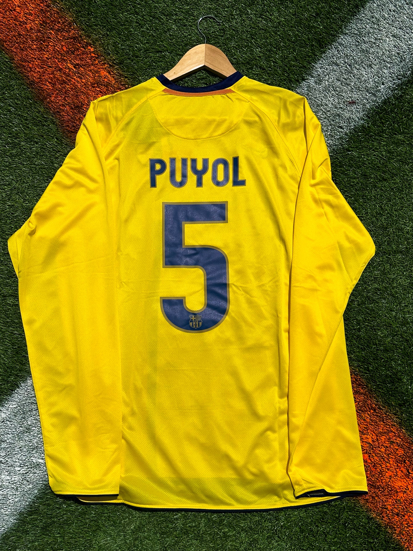 FC Barcelona 2008–09 Away Jersey – Bright Yellow – Treble Season Tribute
