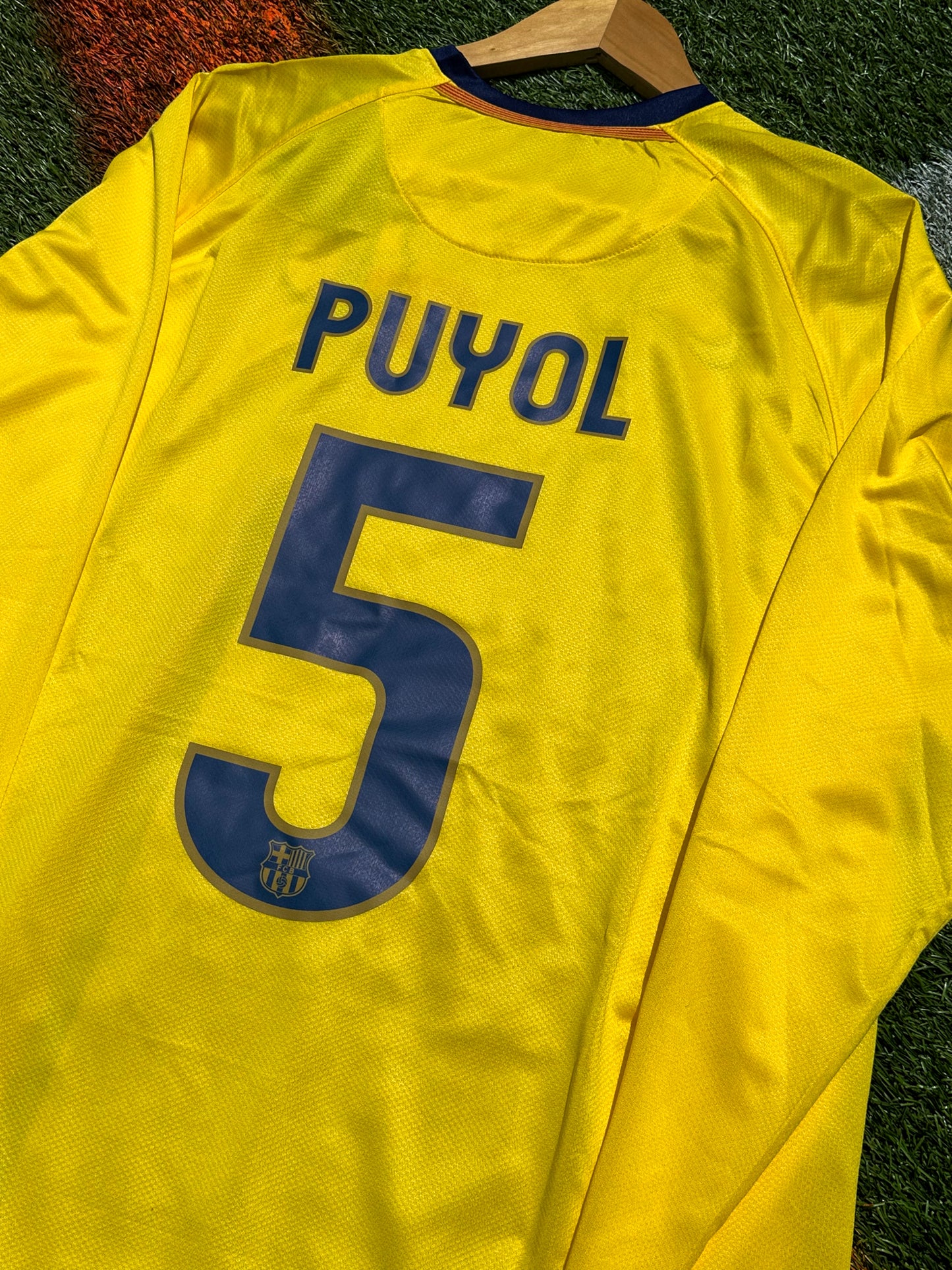 FC Barcelona 2008–09 Away Jersey – Bright Yellow – Treble Season Tribute