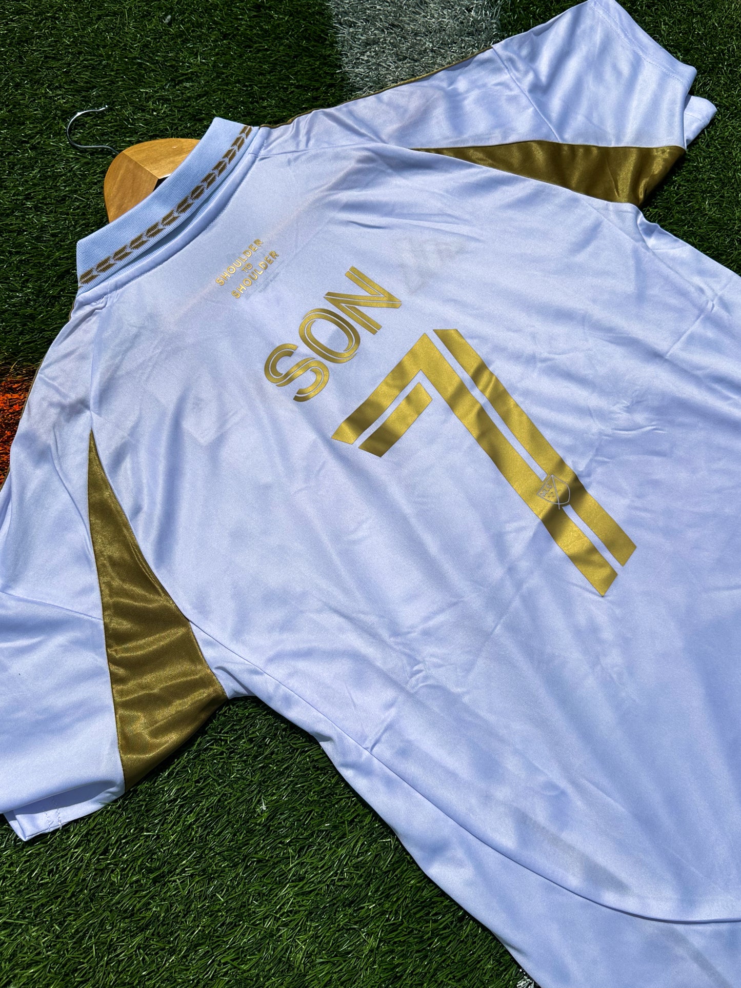LAFC 2024/2025 Home Jersey White – Sleek Black & Gold Style with Modern Edge