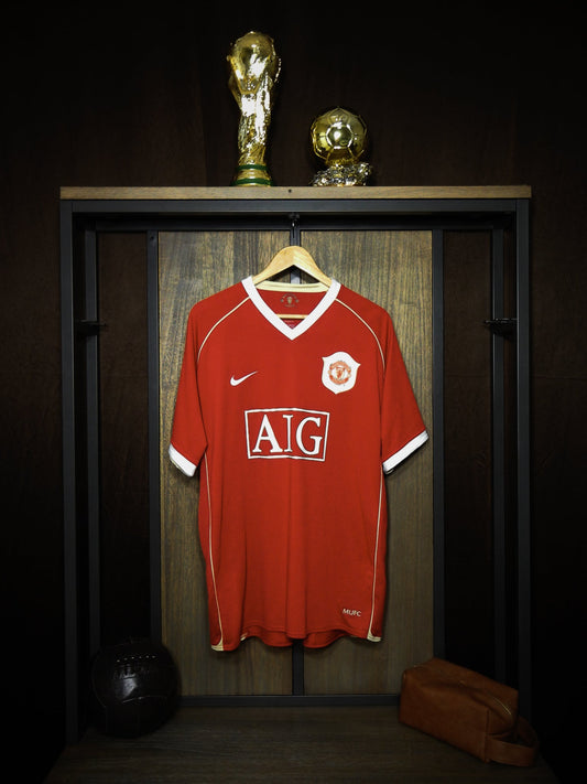 Manchester United 2006/07 Home Jersey – Cristiano Ronaldo #7 – XL – Red Nike Shirt – (MPN: 146814)