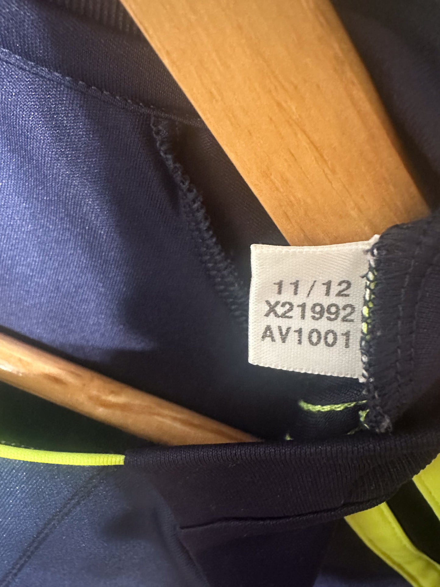 Real Madrid 2012/13 Away Jersey – Cristiano Ronaldo #7 – Small – Dark Blue & Yellow Adidas Shirt (MPN: X21992)