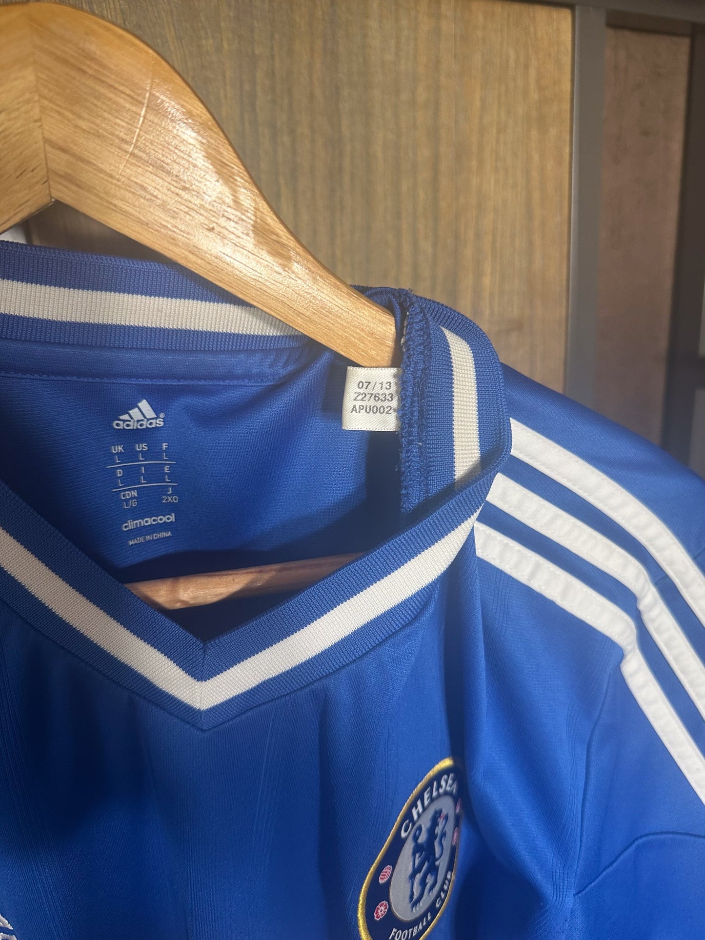 Chelsea 2013/14 Home Jersey – Torres #9 – Large – Blue Adidas Shirt (MPN: Z27633)