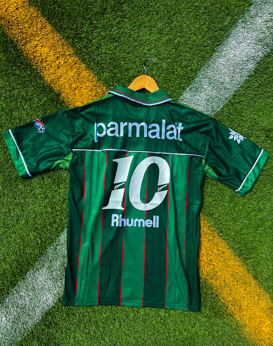 Palmeiras 1992 Home Jersey β Retro BrasileirΓ£o Rhummel "Parmalat" Green Classic - Five Of Cups Official