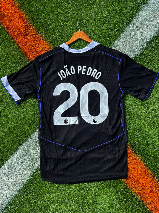 Chelsea 2025–26 Third Jersey – Black & Game Royal – Total 90 Anniversary Edition