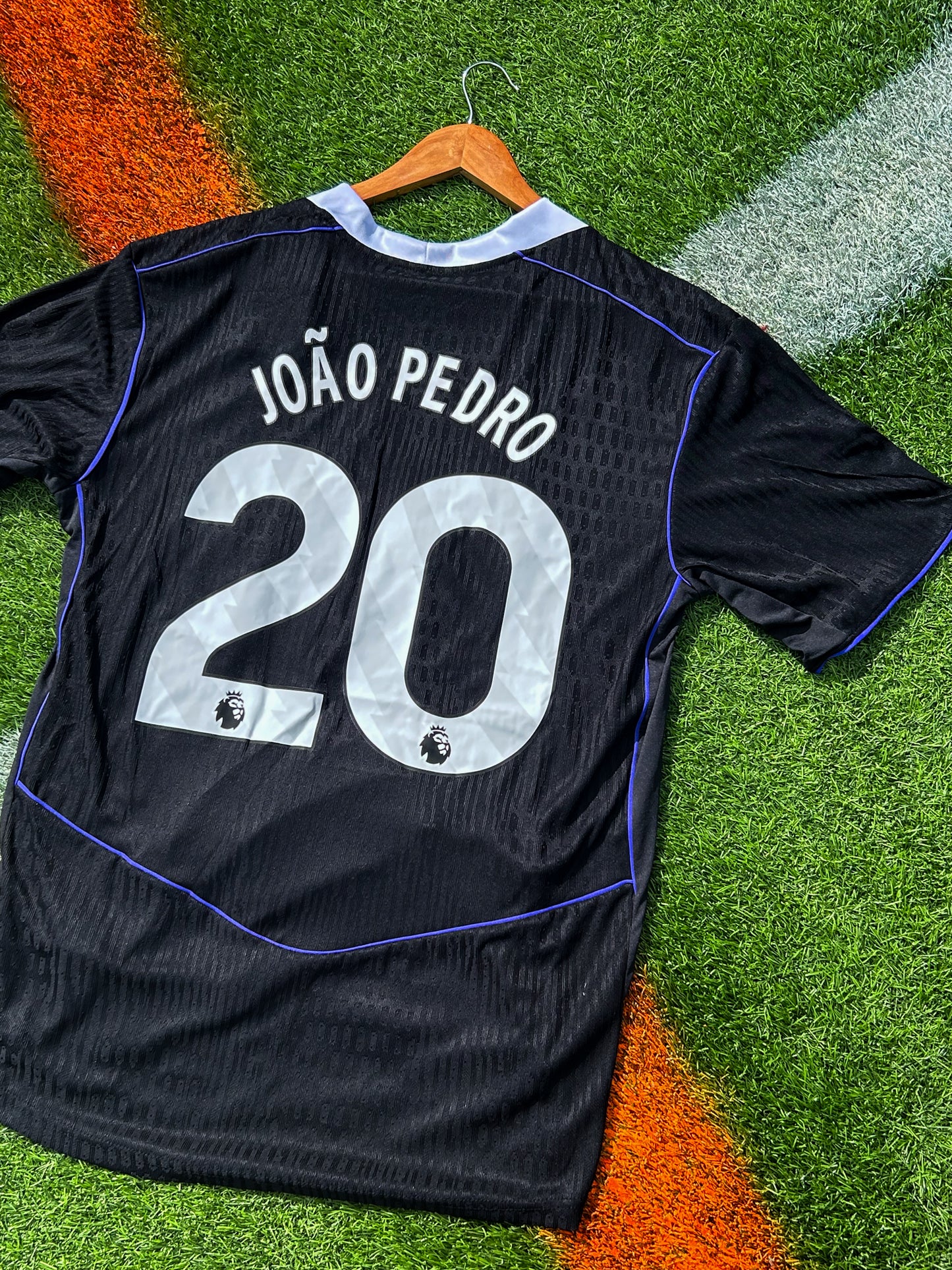Chelsea 2025–26 Third Jersey – Black & Game Royal – Total 90 Anniversary Edition