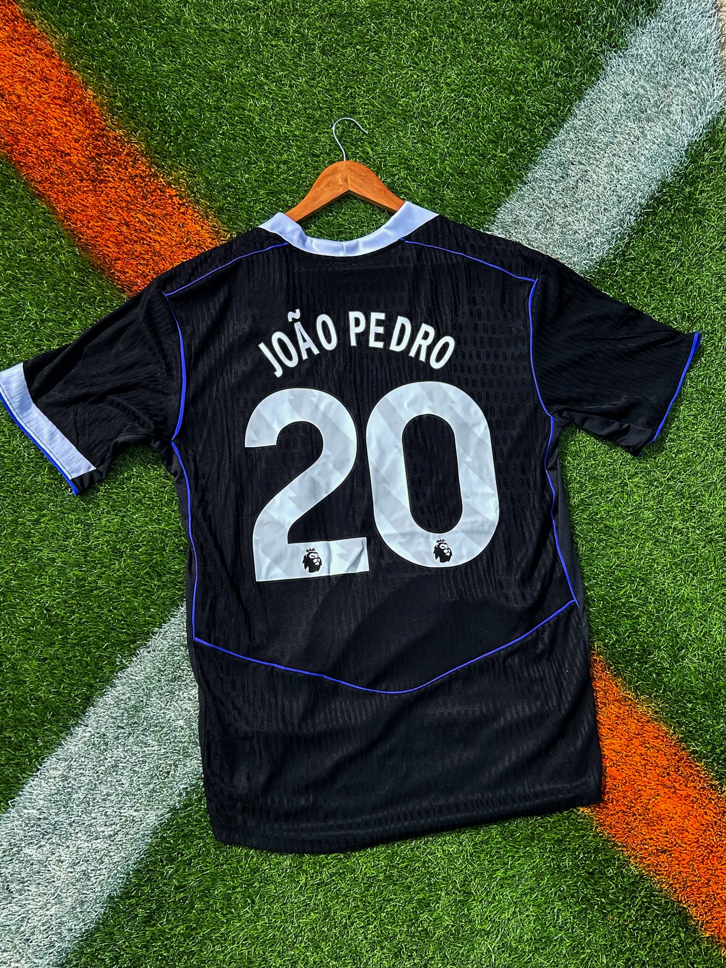 Chelsea 2025–26 Third Jersey – Black & Game Royal – Total 90 Anniversary Edition