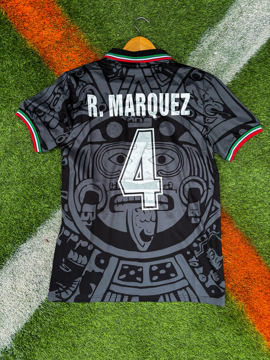 Mexico 1998 Third Jersey – Rafael Márquez #4 – Aztec Calendar Classic