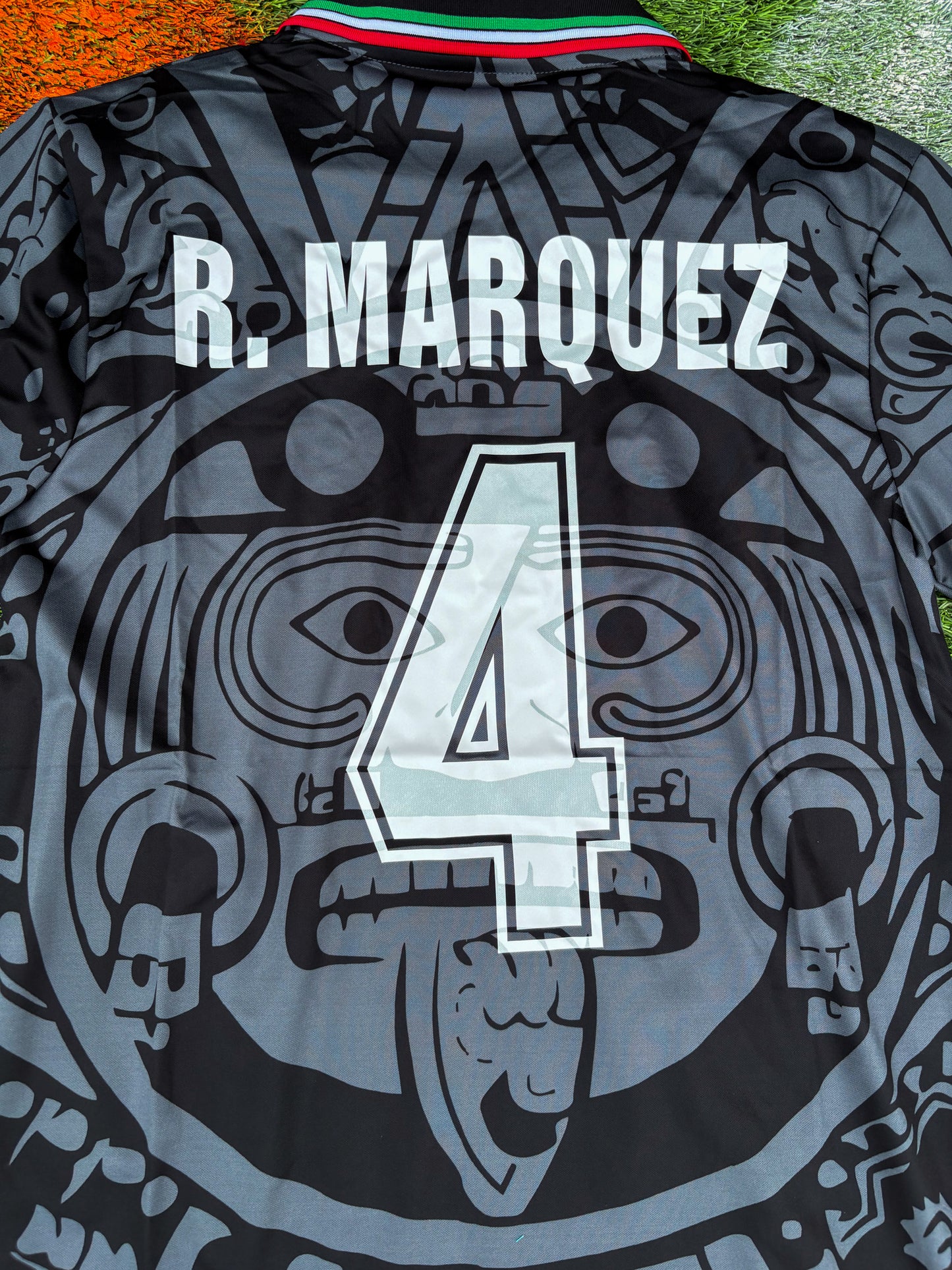 Mexico 1998 Third Jersey – Rafael Márquez #4 – Aztec Calendar Classic