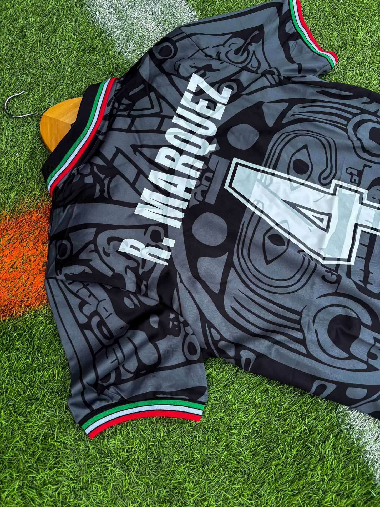 Mexico 1998 Third Jersey – Rafael Márquez #4 – Aztec Calendar Classic