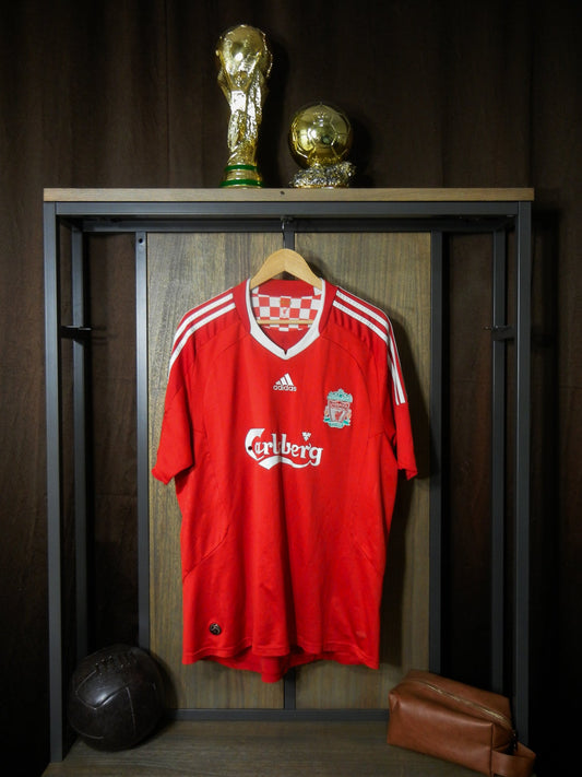 Liverpool 2008–2010 Home Jersey – Fernando Torres #9 – XL – Red Adidas Shirt (MPN: 313214)