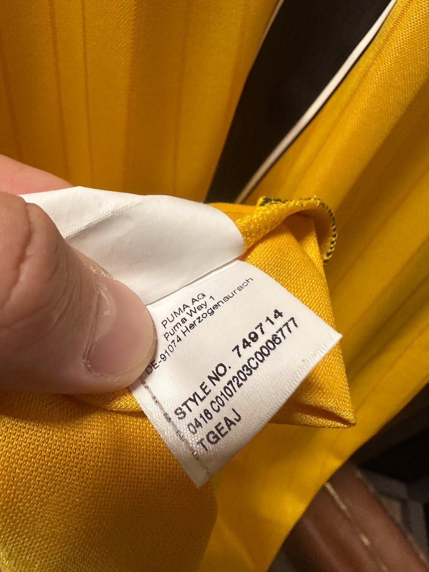 Arsenal 2016/17 Away Jersey – Alexis Sánchez #7 – Size L – Gray & Yellow Puma Shirt (MPN: 749714)