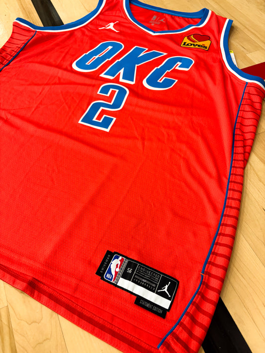 Oklahoma City Thunder Orange Statement Jersey – Shai Gilgeous-Alexander Edition