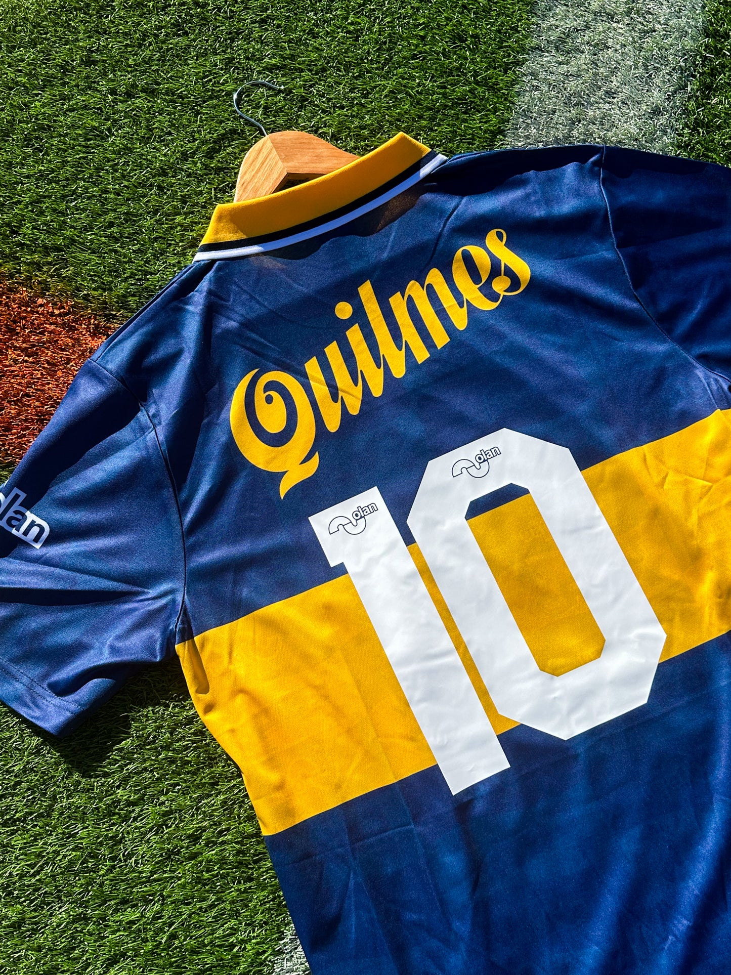 Boca Juniors 1995/1996 Home Jersey – Quilmes Sponsor Vintage Blue & Gold Classic