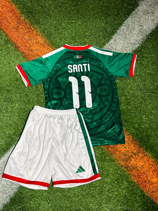 Mexico 2026 Home Jersey – Kids adidas Soccer Kit- Mexico National Team- World Cup