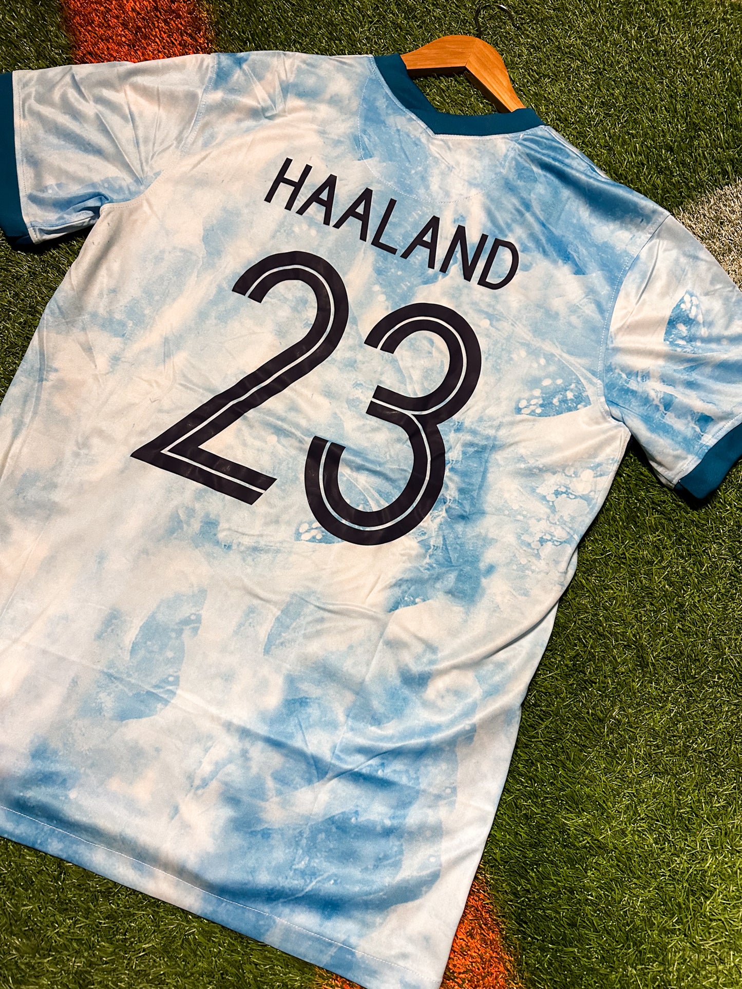 Norway 2021 Away Jersey Haaland #23 Ice Storm Edition