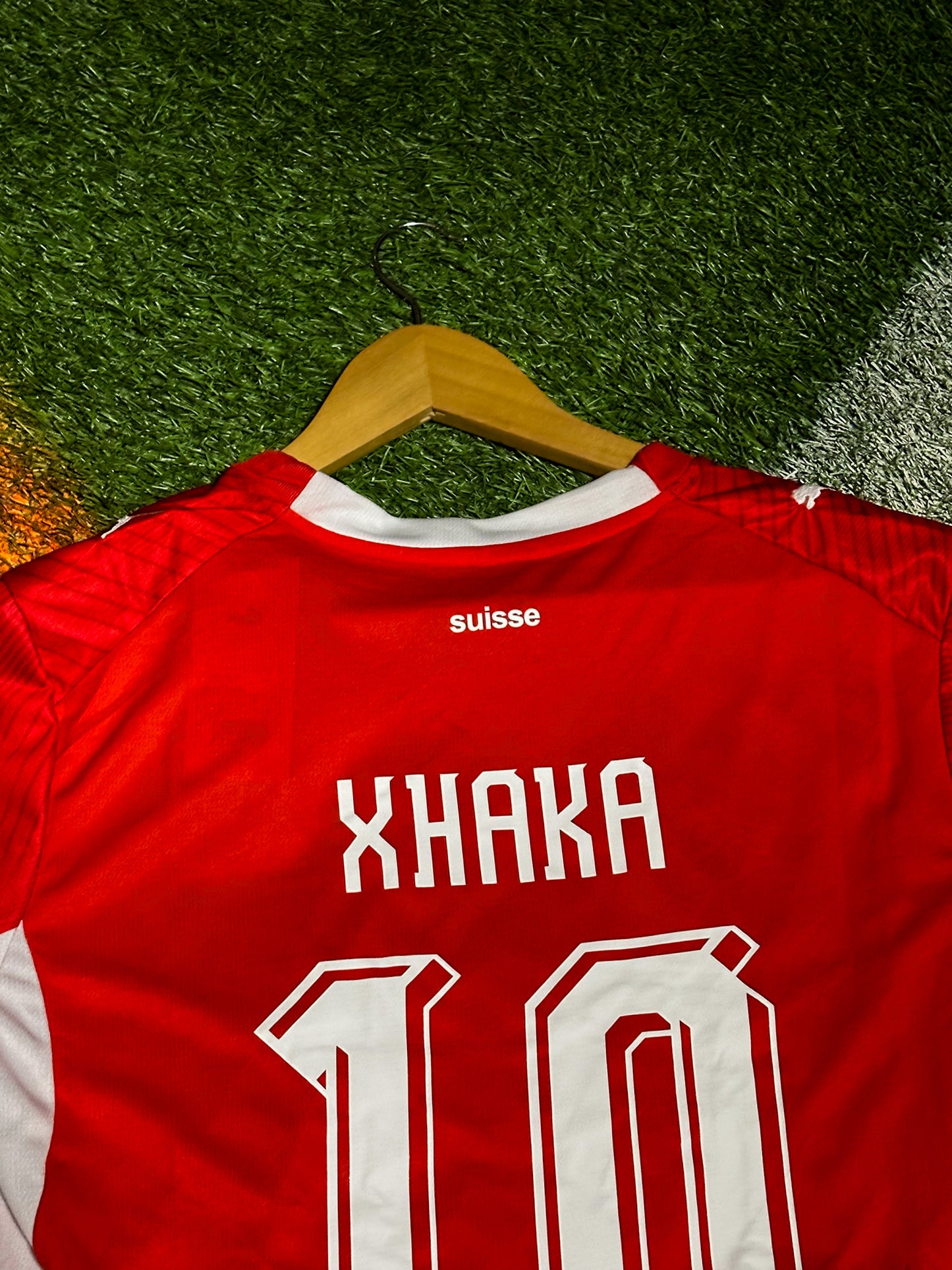 Switzerland 2026 Home Jersey – Granit Xhaka 10- World Cup Red National Team Kit