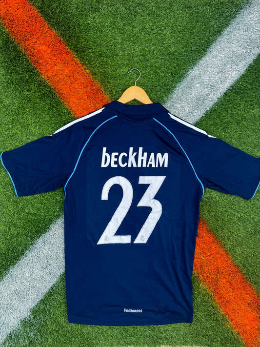 Real Madrid 2005–2006 Away Jersey – Classic Navy Siemens Kit