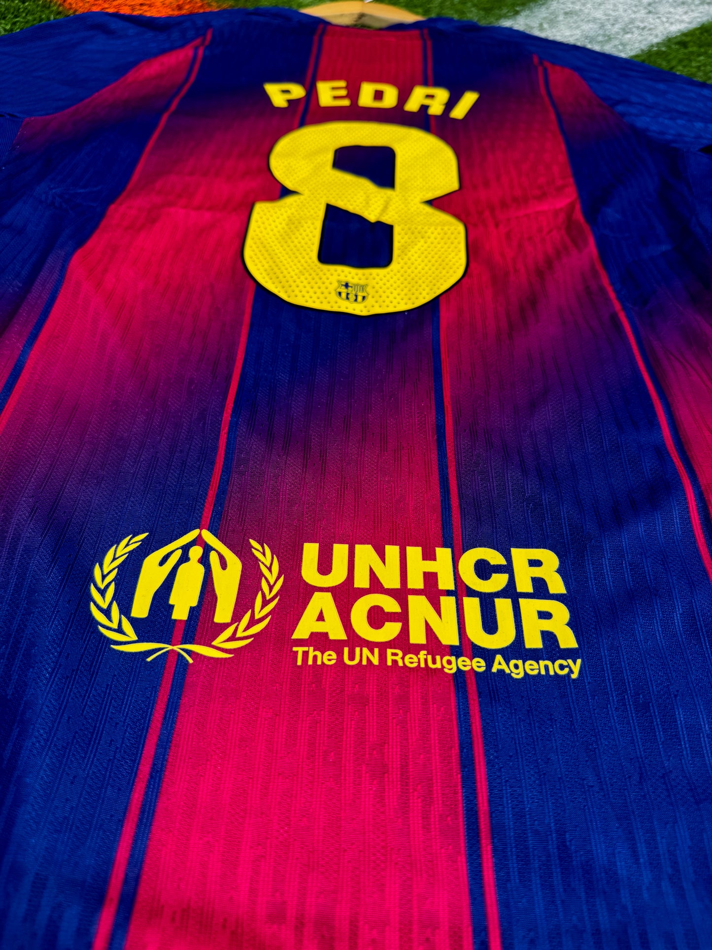 FC Barcelona 2025–2026 Kids Home Jersey – Lamine Yamal #10 – Blaugrana Gradient Strip Kids