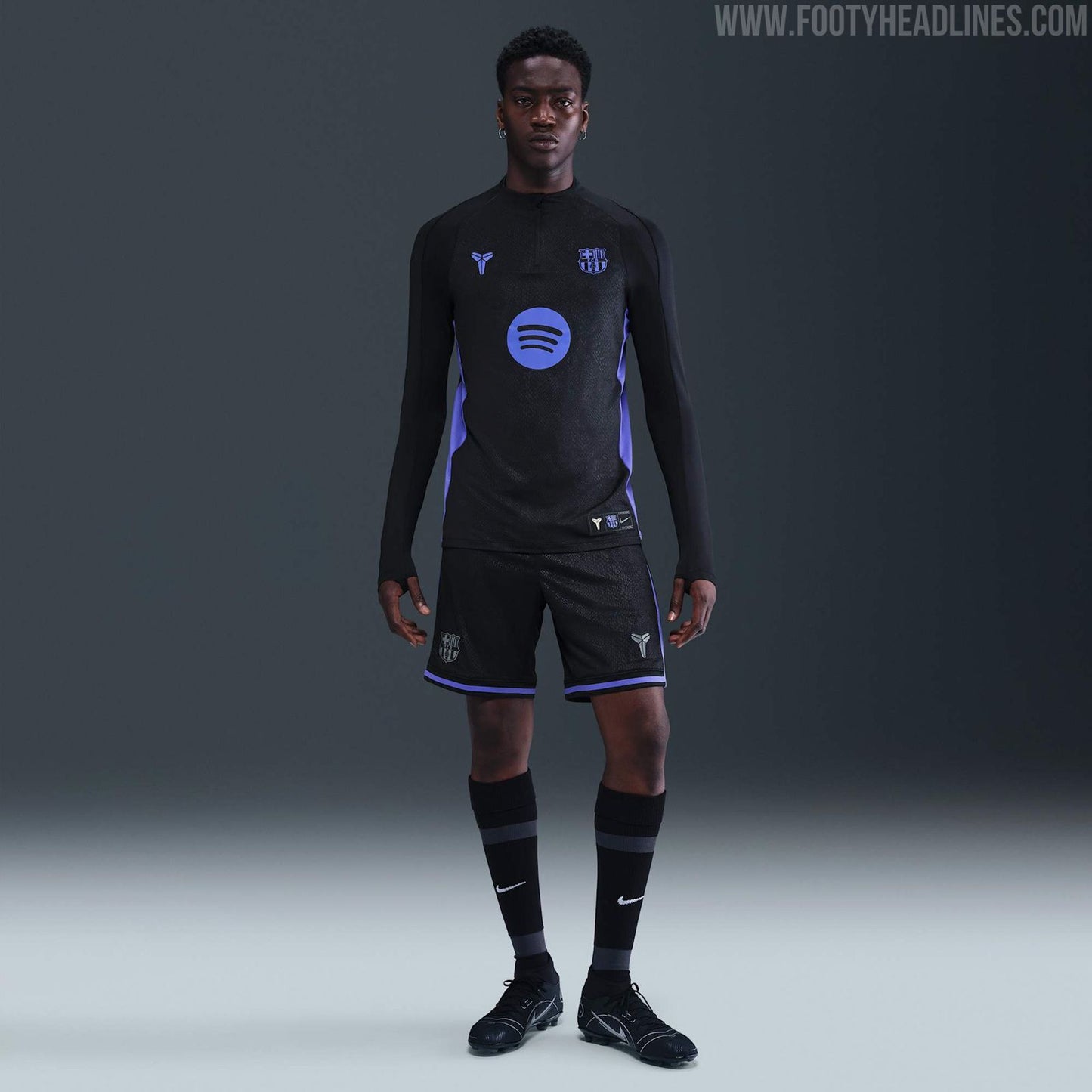 FC Barcelona 2025–2026 Away Jersey – Black Kobe Bryant Special Edition