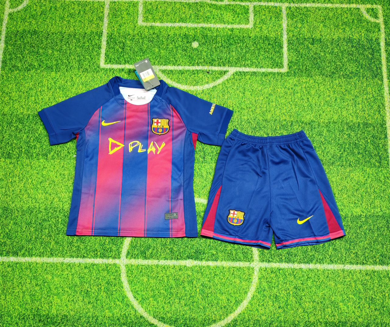 FC Barcelona 2025-2026 Kids Mini Kit – Spotify x Ed Sheeran "PLAY" El Clásico Edition