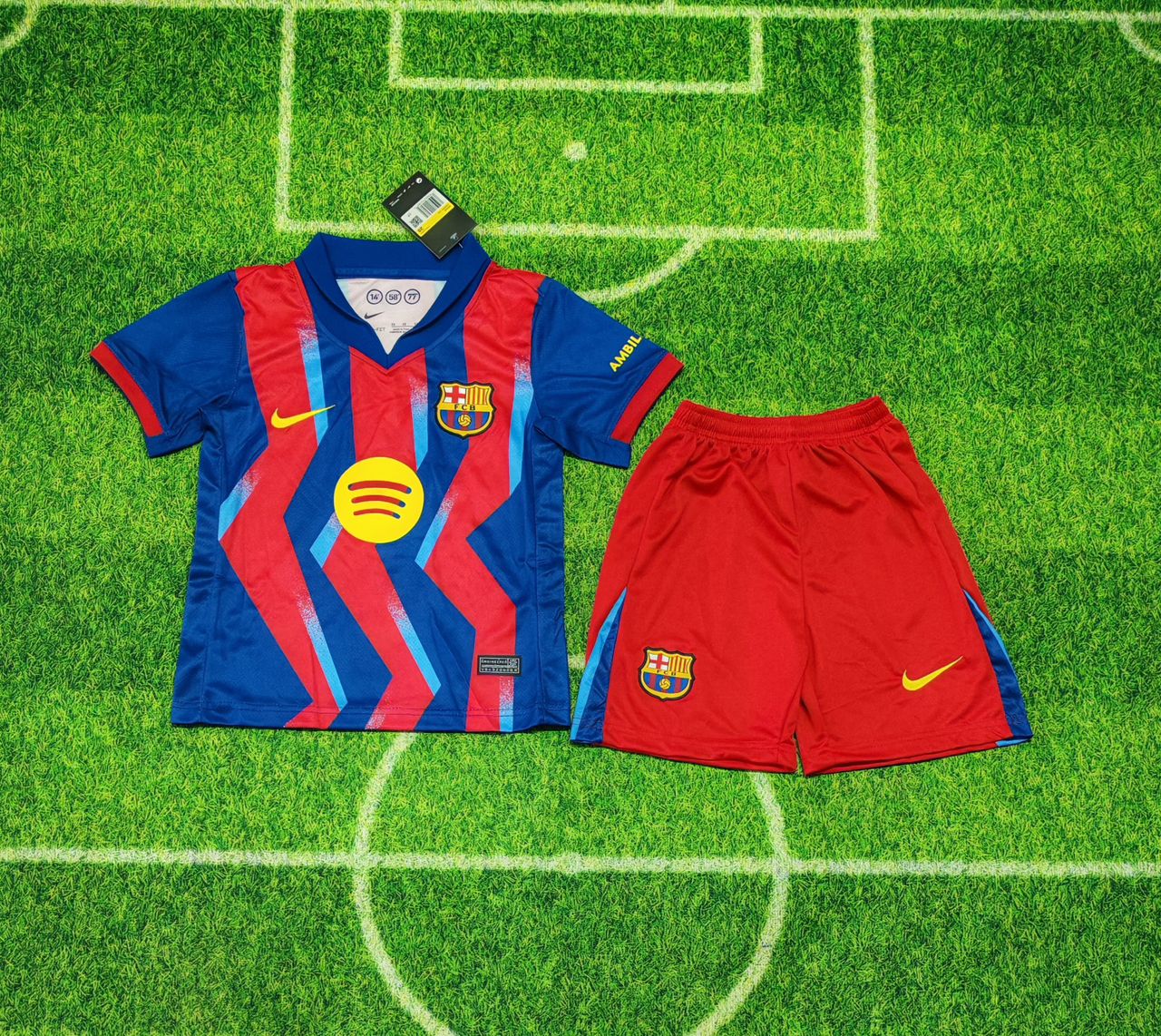 FC Barcelona 2026/2027 Home Jersey – Lamine Yamal #10 – Multi-Shade Blaugrana Gold Accents- Youth Edition